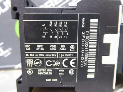 Telemecanique CA3KN40 Contactor with Aux. Contact and Supressor Diode Used