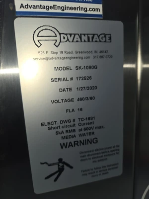 Used ADVANTAGE SK-1080G Temperature Controls California US | TNT Industrial #1329898