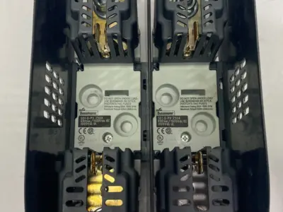 USED COOPER BUSSMANN PHOTOVOLTAIC FUSE BLOCK 250A BLOCK OF 2