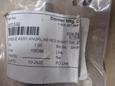 MISC DORNER MOTOR PARTS AND ACCESSORIES