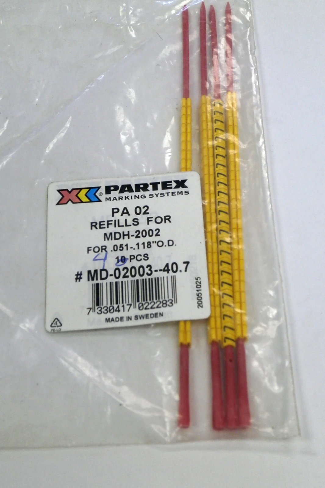 NEW PARTEX MD-02003-40.7