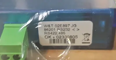 W&T 86201 Interface RS232 RS422, RS485 1KV Isolated Loc3C24