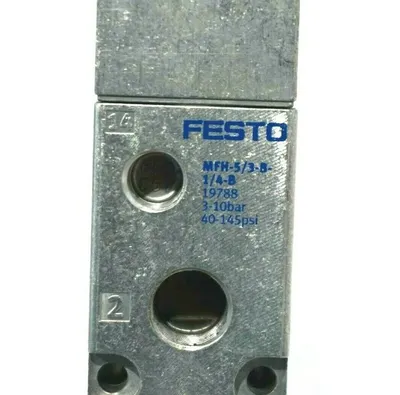USED FESTO MFH-5/3-B-1/4-B SOLENOID VALVE 19788 MFH53B14B