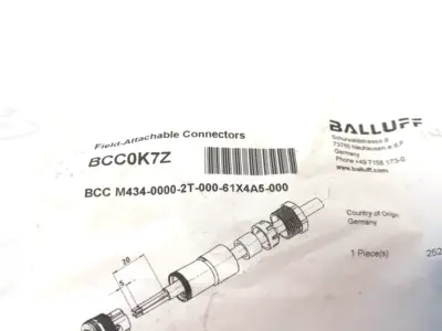 New | in-Stock Balluff Field Attachable Connector T-Coded IP67 4-Pins Electrical Fittings Michigan US | Maverick Industrial Sales #1393346