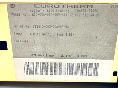 USED EUROTHERM 810-000-000-002-614-12-412-512-60-00
