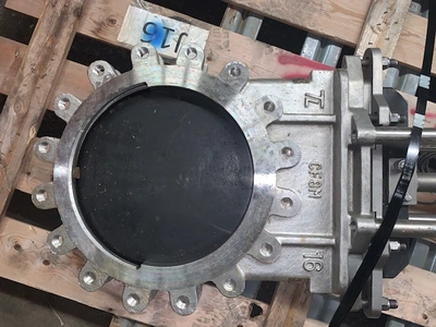 16" TL Trueline Stainless Knife Gate Valve Air Operated, New Storeroom Spare
