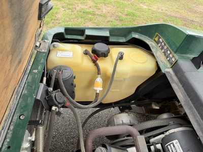 (1) 2014 E-Z-Go golf cart with a Kawasaki gas engine, includes canopy, ball carrier, fold-down winds...