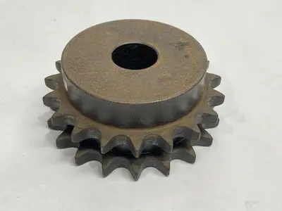 USED MARTIN DOUBLE ROLLER SPROCKET 19 TEETH 1" BORE