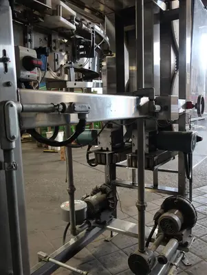 SPC8370  Can and Bottle Cleaning Machine Nercon air type bottle cleaner up-swing gripper air rinser lowerator, up to 125 fpm, Stainless Steel