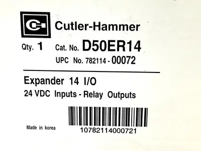 NEW CUTLER-HAMMER CUTLER HAMMER D50ER14