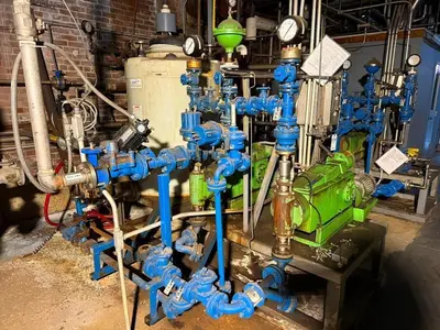 ELEVATED PUMP SKID WITH CONTROLER AND TANK