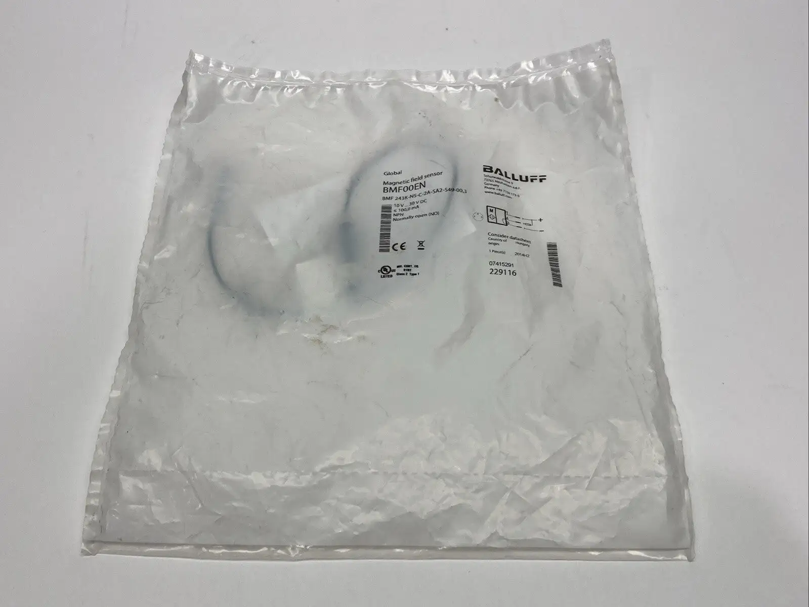 Balluff BMF 243K-NS-C-2A-SA2-S49-00,3 Magnetic Field Sensors For C-Slot BMF00EN