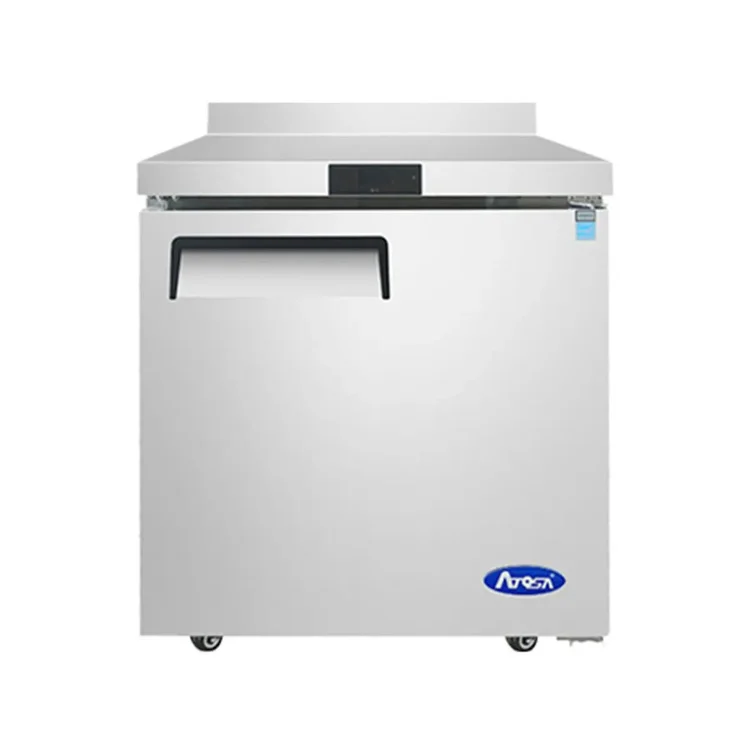 New | in-Stock Atosa New Atosa MGF8408GR 27" Worktop Refrigerator w/ Backsplash Worktop Refrigerators Illinois US | Falcon Restaurant Supply #1375452