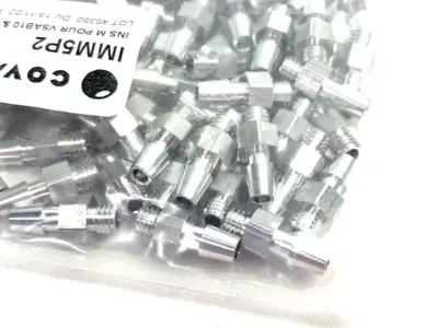 NEW COVAL HOLLOW SCREW BARBED FITTING M5 ALUMINUM FOR SUCTION CUP