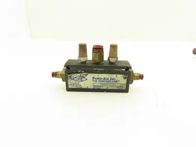 Fabco-Air 14DP-4 Double Pilot 4-Way Pneumatically-Actuated Pilot Valve Lot of 7