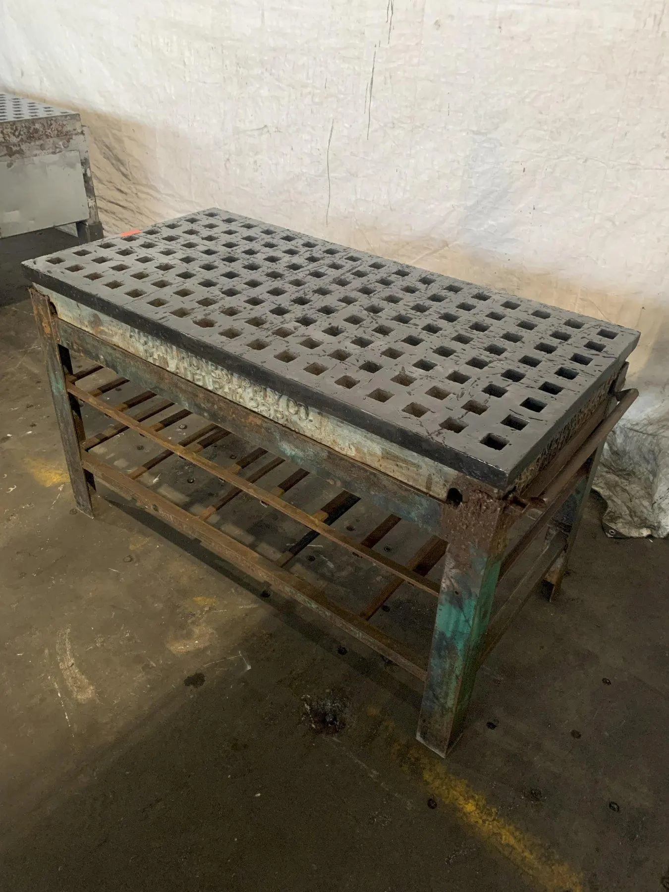 60" x 30" x 36"H ACORN WELDING TABLE W/ STAND. STOCK #1165123.