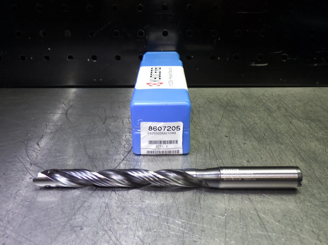 Kyocera .4331-.4524" Coolant Thru 8xD Drill 1/2" Shank SS0500DRA110M8 (LOC1549)