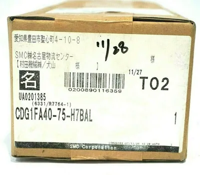 NEW SEALED SMC CDG1FA40-75-H7BAL CYLINDER CDG1FA4075H7BAL