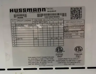 12-0082 Hussmann 14 Foot 4 Piece Deli Island