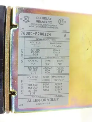 USED ALLEN BRADLEY 700DC-P200Z24 SER A