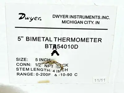 New | in-Stock Dwyer BTA54010D Temperature Monitoring Michigan US | Maverick Industrial Sales #1397806