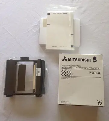 Mitsubishi Color Video Copy Processor Paper Set Model #CH10S CK10SE  405-542