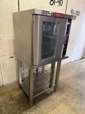 Used Vulcan Used Vulcan ET4 Electric Convection Oven with Stand 240V 1PH Electric Ovens Illinois US | Falcon Restaurant Supply #1375134