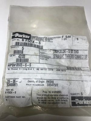 NEW Parker 6 F50X-S, 6F50X-S, 6F50XS