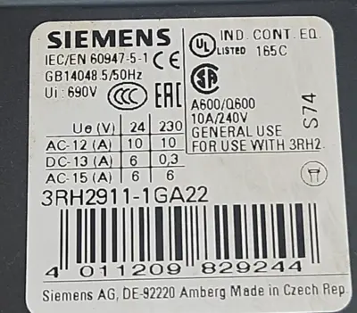 USED Siemens 3RH2140-1BB40
