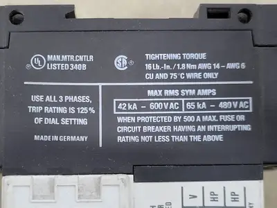USED KLOCKNER-MOELLER ZM-40-PKZ2