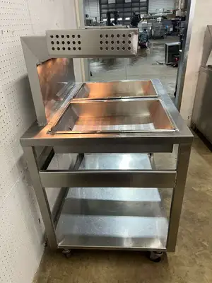 Used Marshall Used Marshall 145486SS Commercial Stainless Deep Fryer Warming Dump Station 120V - FG Restaurant Equipment (Miscellaneous) Illinois US | Falcon Restaurant Supply #1375108