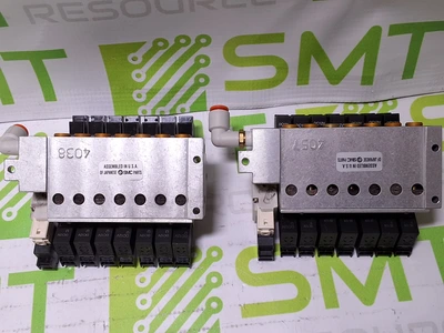 SMC PNEUMATIC 7X SOLENOID VALVE MANIFOLD VQZ235-6LO WITH 7 PORTS