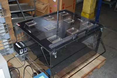 ENVIRONMENTAL TEST CHAMBER WITH HEAT W/ OMEGA TEMPERATURE CONTROLLER & TIMER