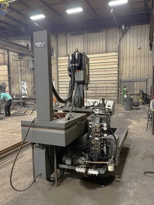 Used 2007 HEM SAW V100HLM-3 SEMI-AUTOMATIC VERTICAL BANDSAW Vertical Band Saws Pennsylvania US | Legacy CNC Machinery, LLC #1184812