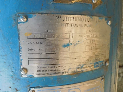 Used Worthington Industries 12L40-7 STG Pumps Ohio US | Equipment Recovery Corp. #1330714