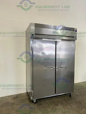 USED MCCALL 1-1045C DOUBLE DOOR STAINLESS STEEL REFRIGERATOR 49 CU, FT., 115V