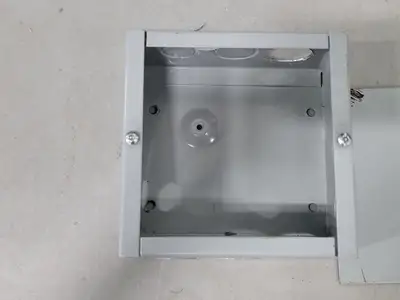 6"x6"x3" Screw Cover Junction Pull Box, 12 Knockouts