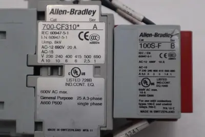 Allen-Bradley 700S-CF620DC/  700-CF310* 100S-F Safety Control Relay #K-1228A 10611320337409