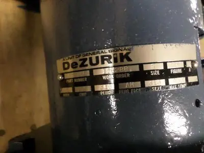 Dezurik 8 inch Basis Weight Valve (New in Crate)