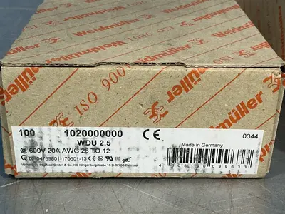 New | in-Stock WEIDMUELLER 1020000000 Terminal Blocks Ohio US | HGR 24 #1305225