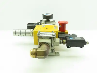 SMC AVL5000-N10-5DZM Pneumatic Soft St. AR60-N10Z Reg. Modular Lockout Valve Set