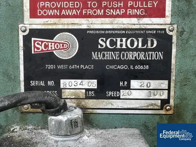 USED Schold 300 Gallon Schold Mixer