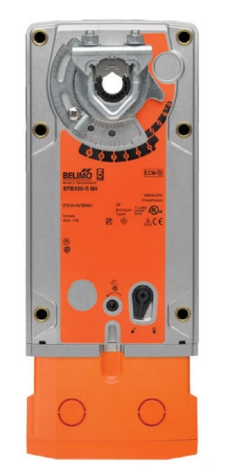 Belimo EFB120-S N4 Actuator, 270in-lb 30Nm, Spring Return, AC100-240V DC100-125V [New]