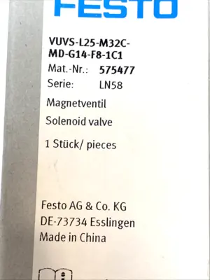 New | in-Stock Festo Solenoid Valve 3/2 24VDC 575477 Solenoid Valves Michigan US | Maverick Industrial Sales #1391008