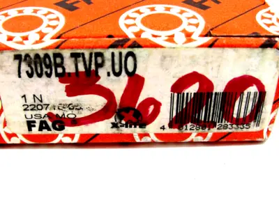 NEW FAG 7309-B-TVP-UO BALL BEARING 7309BTVPUO