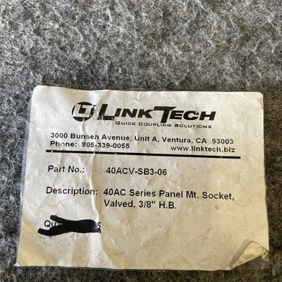 New | in-Stock Link Tech 40ACV-SB3-06 Valves/Fittings California US | Davliegogo LLC #1732553