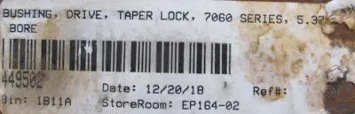 NEW REXNORD 7060 TAPER LOCK BUSHING 5.375" I.D.