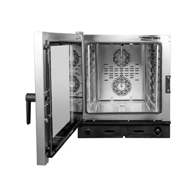 New | in-Stock Atosa New Atosa AEC-0711E Smart Touch Electric Combi Oven, Fits 7 Half Size Pans, 208/240v Ovens Illinois US | Falcon Restaurant Supply #1375313