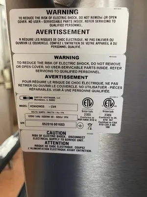 Used Carter Hoffmann Used Carter Hoffmann VCNH3W25 Crisp N Hold Heated Food Warming Cabinet 120V Hot Food Warming, Holding, & Transport Cabinets Illinois US | Falcon Restaurant Supply #1376140
