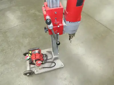Milwaukee Vac-U-Rig Dymodrill 4096 Coring Motor 2" to 10" Core Bore Stand Set